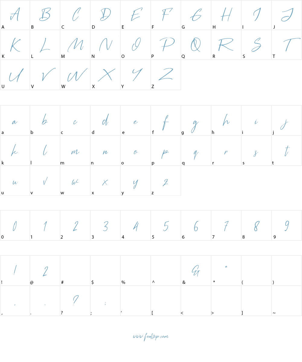 Black Pen Font Character